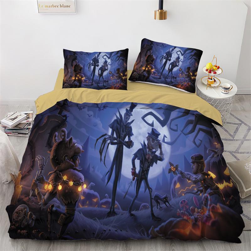 

Halloween Duvet Cover Queen King Cartoon Pumpkin Comforter Cover Lantern Bedding Collection Microfiberghost Quilt Cover For Boys Girls EU single(135x200cm)
