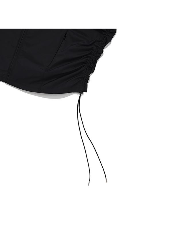Kirsh Cherry String Shirred Windbreaker [Black]