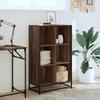 VidaXL Bookcase Brown Oak 65.5x33x107.5 Cm Engineered Wood, Bookcase, Room Divider, Divider, Cabinet 849163
