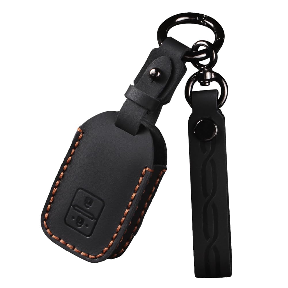 

ZANEKO Jimny Key Case Compatible with Suzuki Spacia Custom New Wagon Flair and Swift Smart Key Genuine Leather Solio, R, Wagon, Case, (Black) чёрный