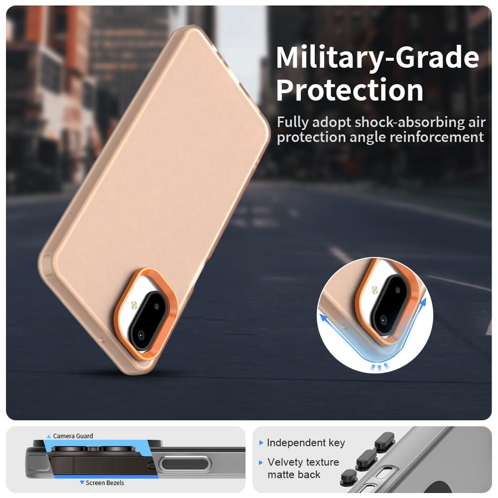 For Samsung Galaxy F06 5G/M06 5G Case PC+TPU+PET Matte Anti-Drop Phone Back Cover