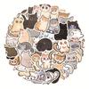 60Pcs Cat Sticker Cartoon Pattern Waterproof Adorable Decorative Water Bottle Laptop Skateboard Cat Sticker Reward Gift
