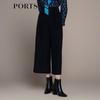 PORTS Women's Autumn/Winter Elegant Wide-Leg Pants