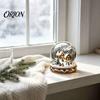 Adorno de Iglú Transparente de Invierno, Bolas de Cristal Navideñas, Figurina de Acrílico 2D, Cabaña, Carrusel, Decoración de Doble Cara, Adornos de Mesa para el Hogar