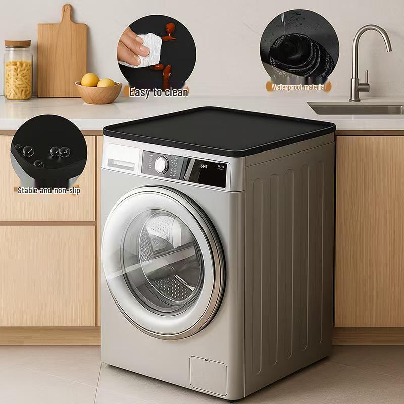 Custom Silicone Protective Mat for Washing Machines - Scratch-proof, Waterproof, Dustproof, Non-slip, Roller Dryer Storage Mat