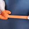 100pcs Wear Resistant Rubber Finger Cover Disposable Soft Latex Finger Cots Orange Anti-Static Non-slip Gloves Nail Industry