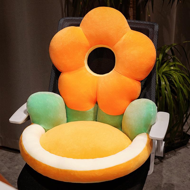 

Cartoon Flower Seat Cushion with Lumbar Support - Office Chair & Floor Mat Small 50x45CM (~1.1kg)