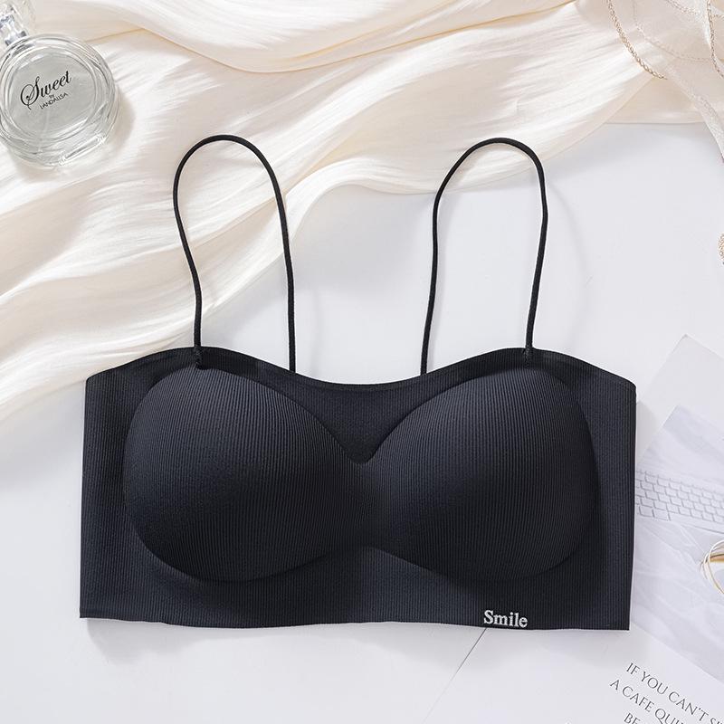 Wireless Adjustable Camisole Bra: Sexy Gathered Back Strap, Soft Support, Breathable, Underarm Fat Collection