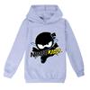 Children's Cartoon Print Long Sleeve Hooded Sweatshirt