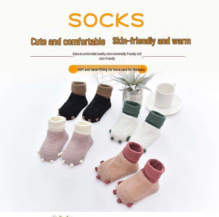 Kids' Mid-Calf Non-Slip Socks: Breathable & Creative Design for Boys and Girls