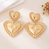 European & American Fresh Style Heart Lace Earrings - High-End Fashion, Light Luxury, Versatile Pair