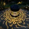 Solar Peony Mandala Flower Projector Lamp - Outdoor Villa & Garden Wrought Iron Decor Lamp