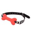 Bone-Shaped Silicone Ball Gag Adjustable BDSM Mouth Restraint for Bondage Roleplay Soft Body-Safe Discreet Adult Toy for Couples' Play