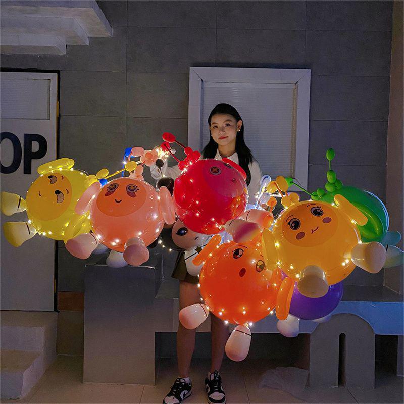 Cartoon Egg Waffle Lanterns: Luminous Bobo Balloons for Night Markets & Parties