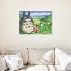 Malen nach Zahlen mit Rahmen Bilder zum Malen - Totoro Ghibli 50x40 cm
