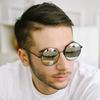 Eonadeoluteu Titanium Sunglasses Zelda Mirror Round