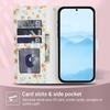 For Honor 400 Lite 5G Wallet Case Rhombic Floral Design Leather Flip Phone Cover with Strap