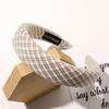3CM Vintage Women Lattice Headband Lady Girls Sponge Press Hair Hoop Female Casual Shopping Head Wears Hair Accessories