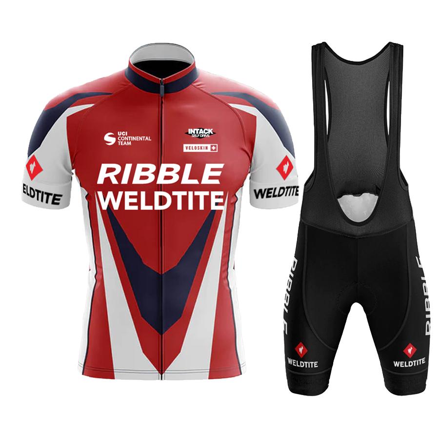 Cycling Jersey 2026 Team RIBBLE Men Cycling Set Racing Bicycle Clothing Suit Breathable Mountain Bike Clothes Sportwears