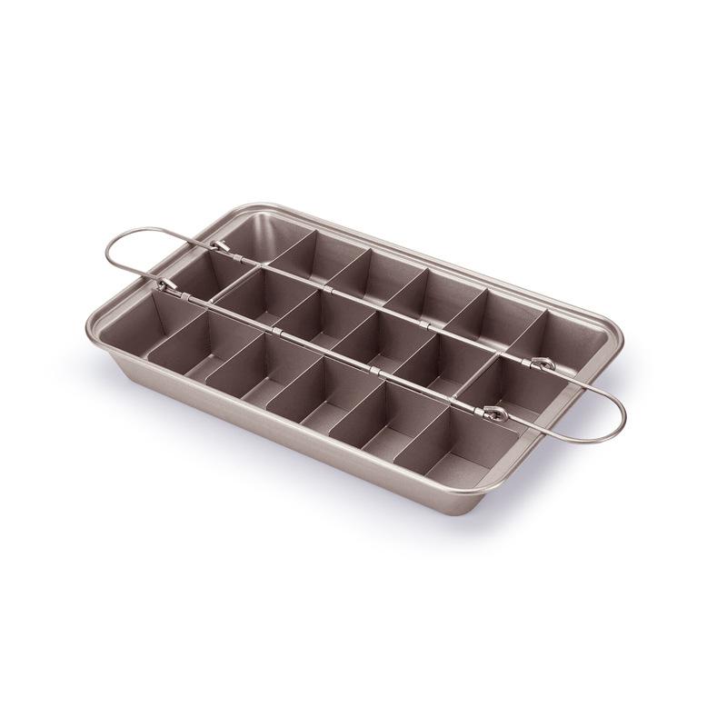 Brownie non-stick cake plate mold square baking tray bread baking tool thickened solid bottom Brownie Pan