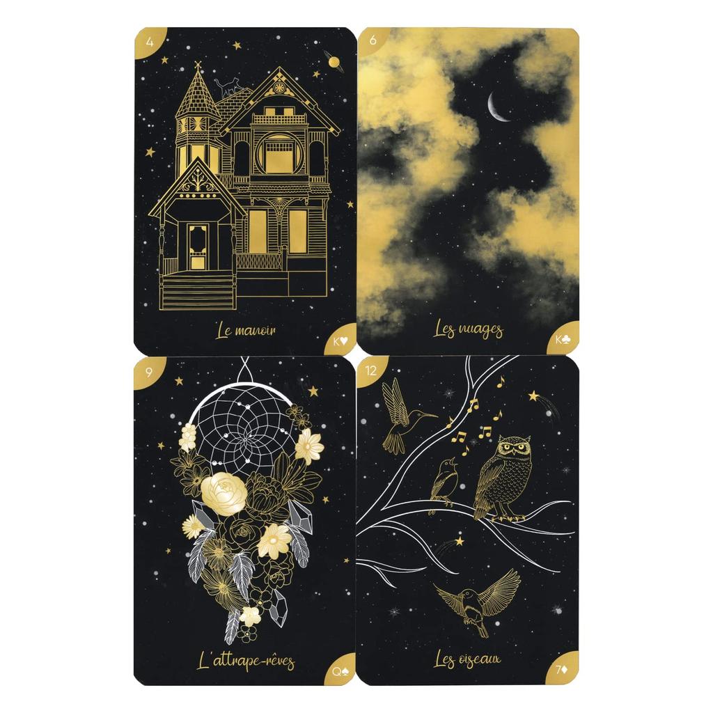 Cartes Lenormand Papier japonais avec carte Lenormand Tarot Divination [Authentique] de Sorcière [Inclut les significations]