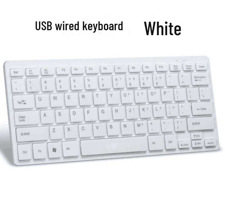 K1000 Wired USB Portable Mini Chocolate Keyboard