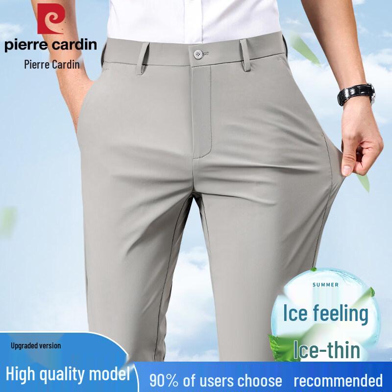 

Pierre Cardin Men s Ice Silk Straight Casual Pants 30