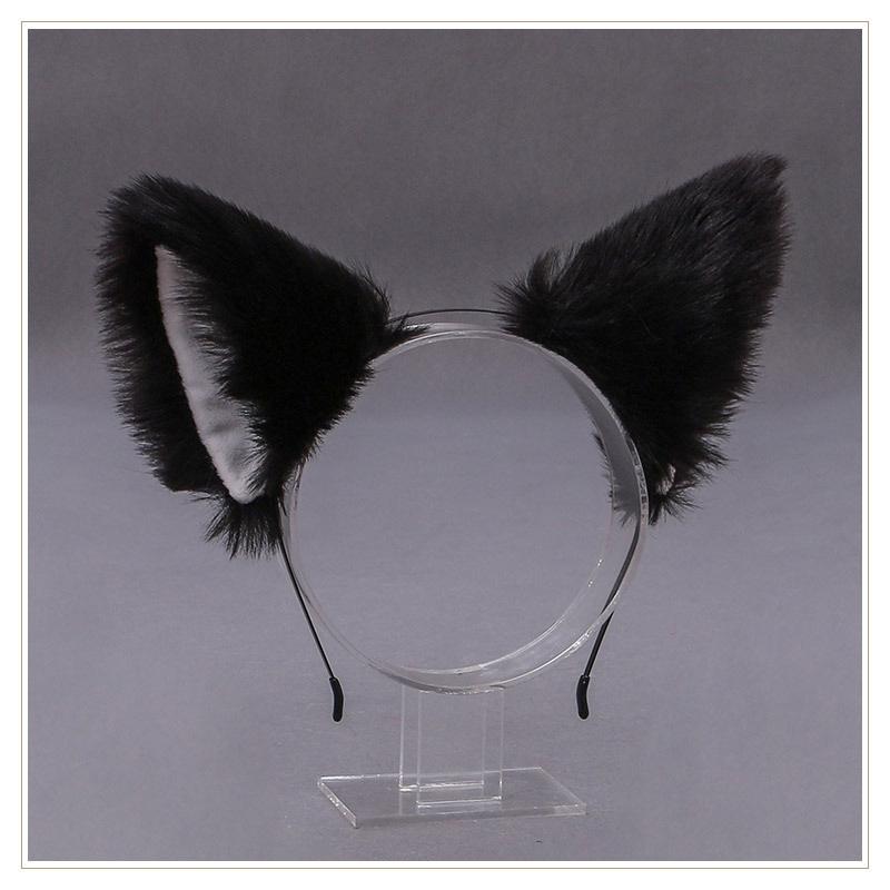 Handmade Plush Cat Girl Maid Fox Beast Ear Headband Hair Accessory