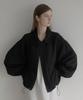 Lenav Esy Kara Embossed Blouson (Black)