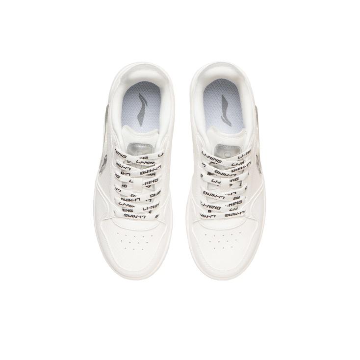 Li-Ning Classic Lightweight Breathable Non-Slip Wear-Resistant Low-Top Skate Shoes Women sneaker Cloud-White AGCR342-4
