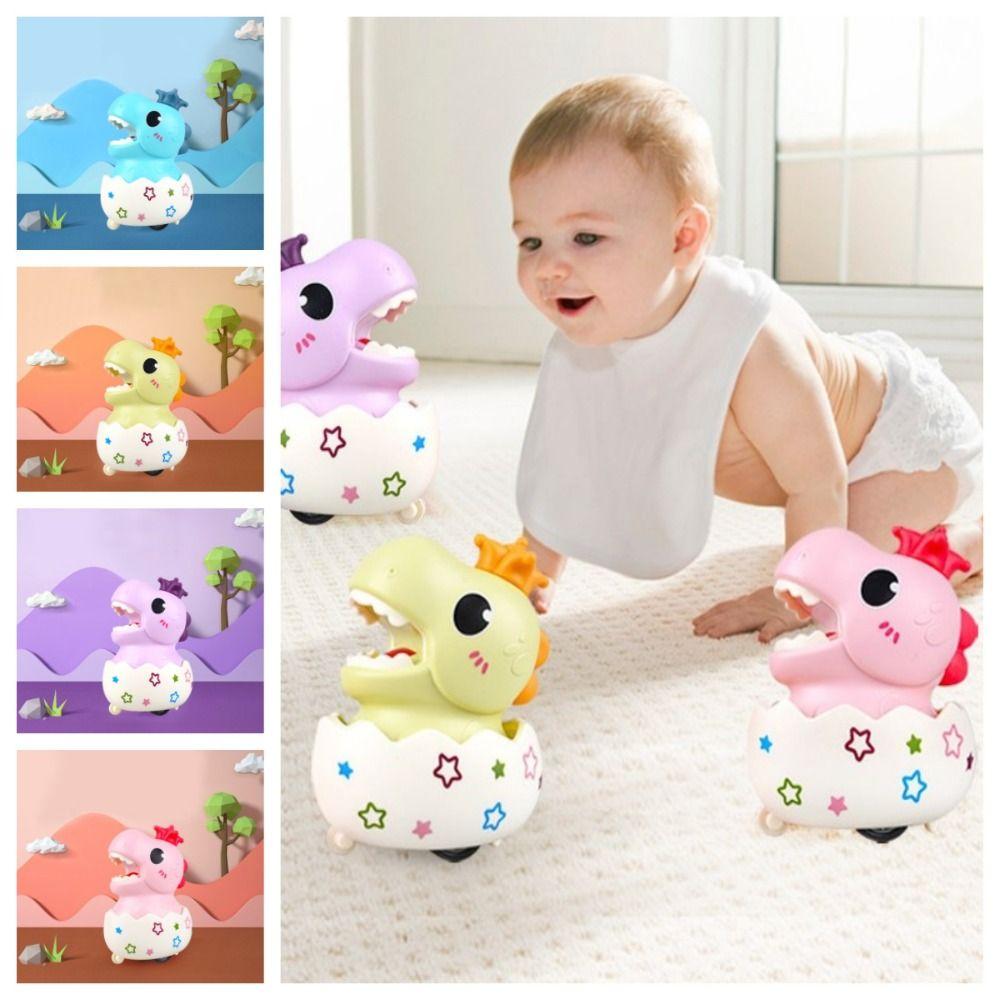 Cartoon Dinosaur Egg Car Dinosaur Egg Press Return Toy Cars Mini   Gifts