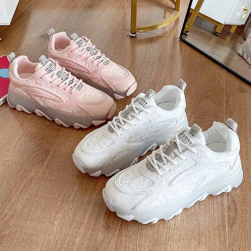 Height Up Flat-heeled Cheap Woman Sneakers Walking Women's Casual Shoes Cute Sport Tenisky Comfort New Tenix Sapatenes