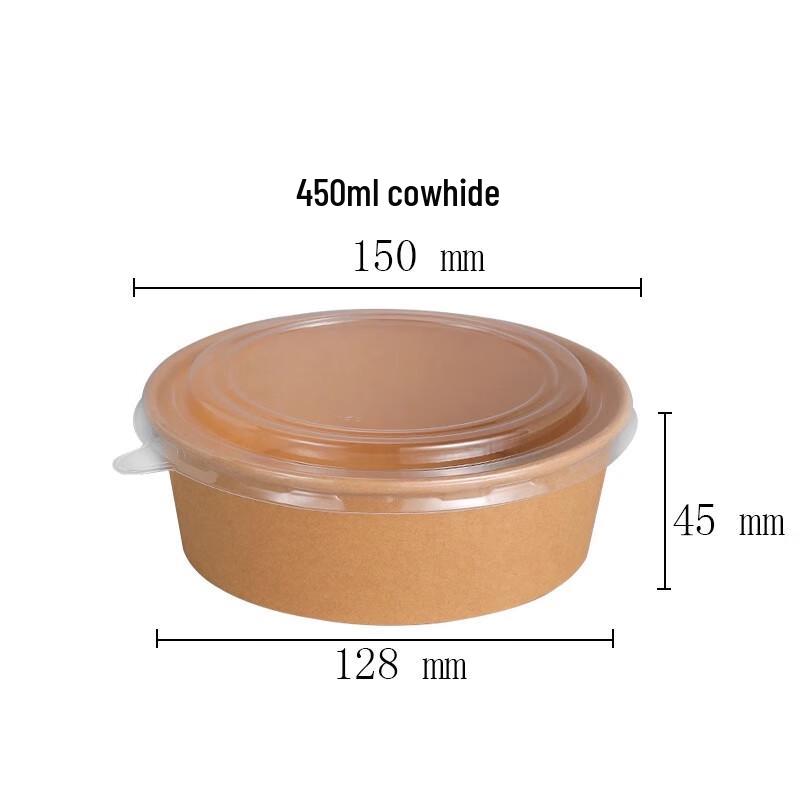 Saint Beile Kraft Paper Disposable Food Containers with Lids