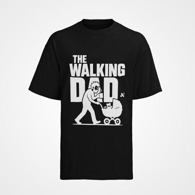 Morsom pappa-ordspill Farsdag The Walking Dad Herre økologisk skjorte bomull