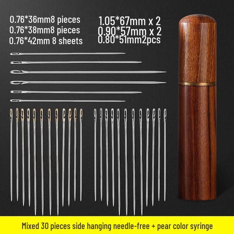 Easy-Thread Sewing Needles for Seniors & Visually Impaired - Ideal for Quilts, Comes with Needle and Thread Box