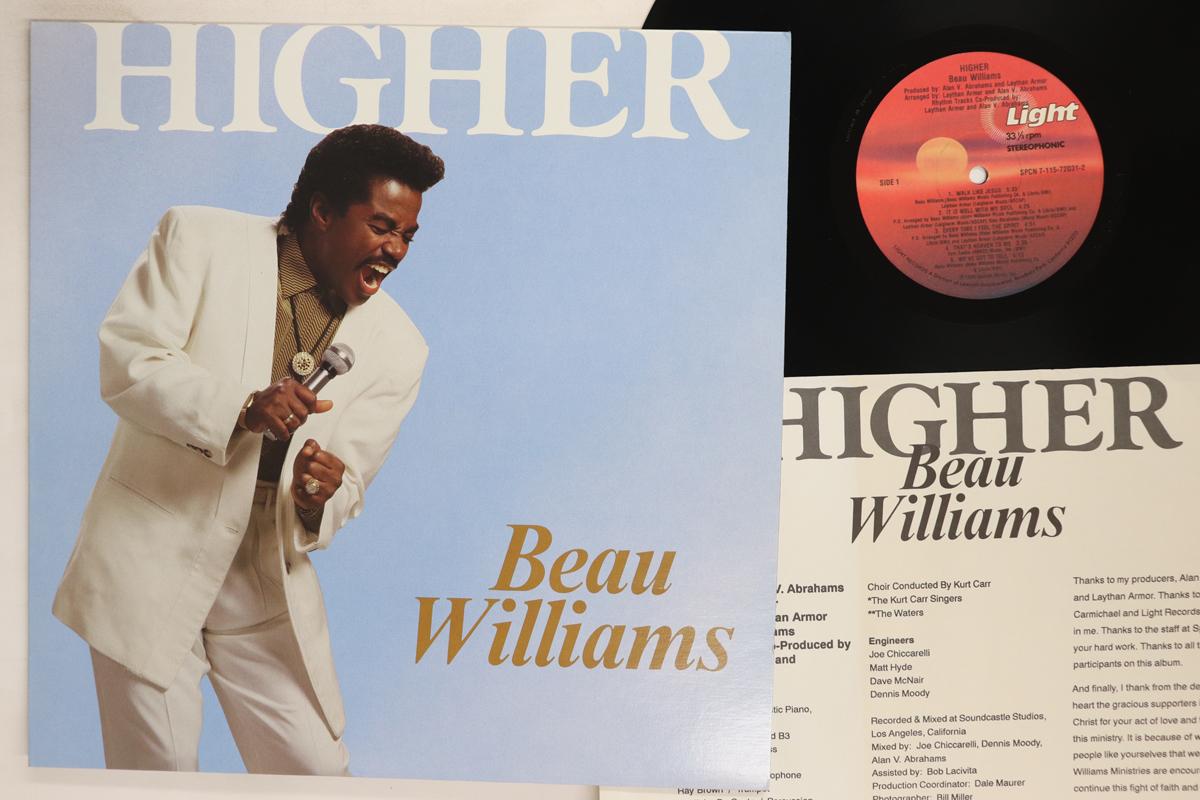 LP Record BEAU WILLIAMS  Higher SPCN7115720312 Light Records 1990 US SoulFunk Used