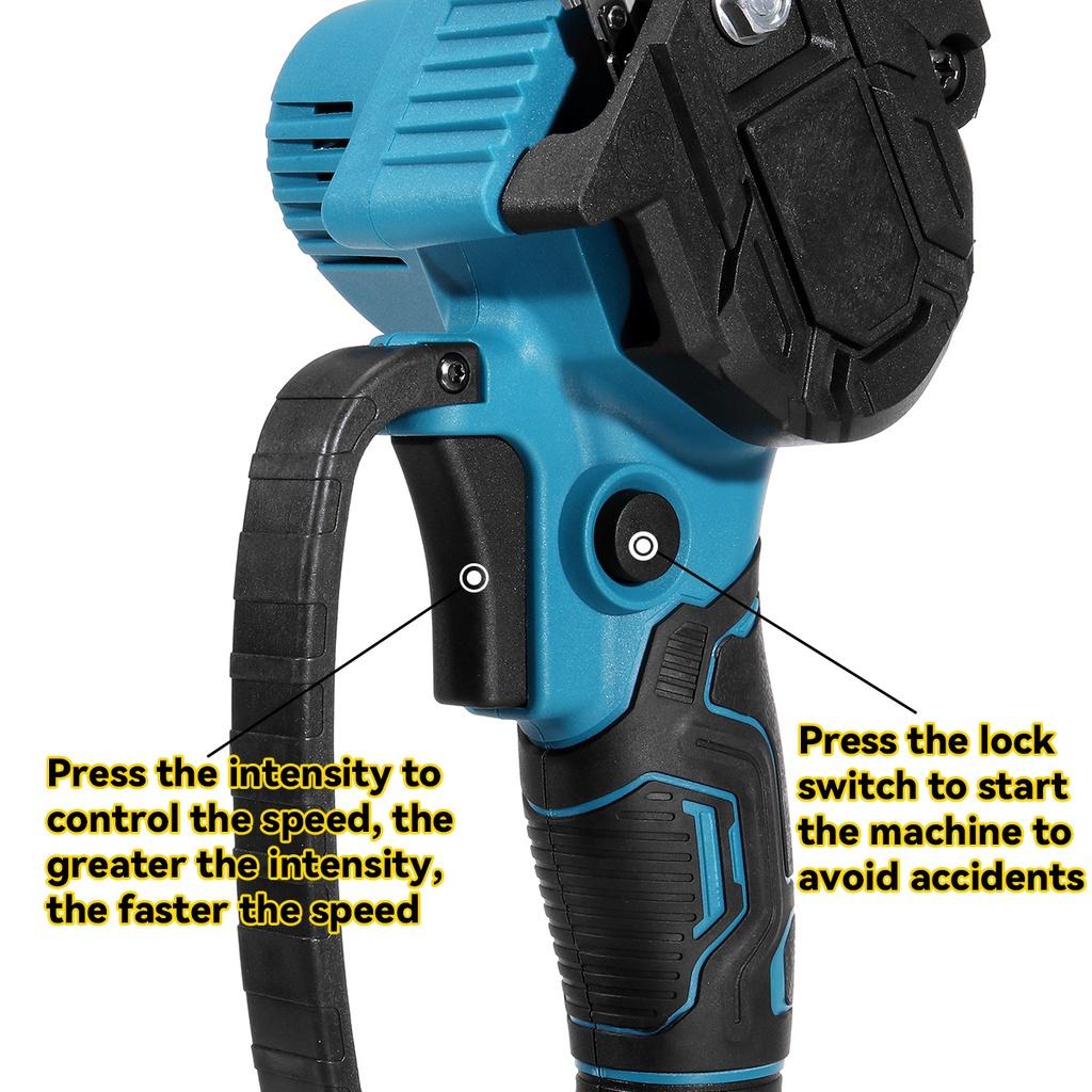 6 Inch Brushless Garden Tool with 19800H Battery Mini Electric Chain Saw Cordless Woodworking Pruning Chainsaw