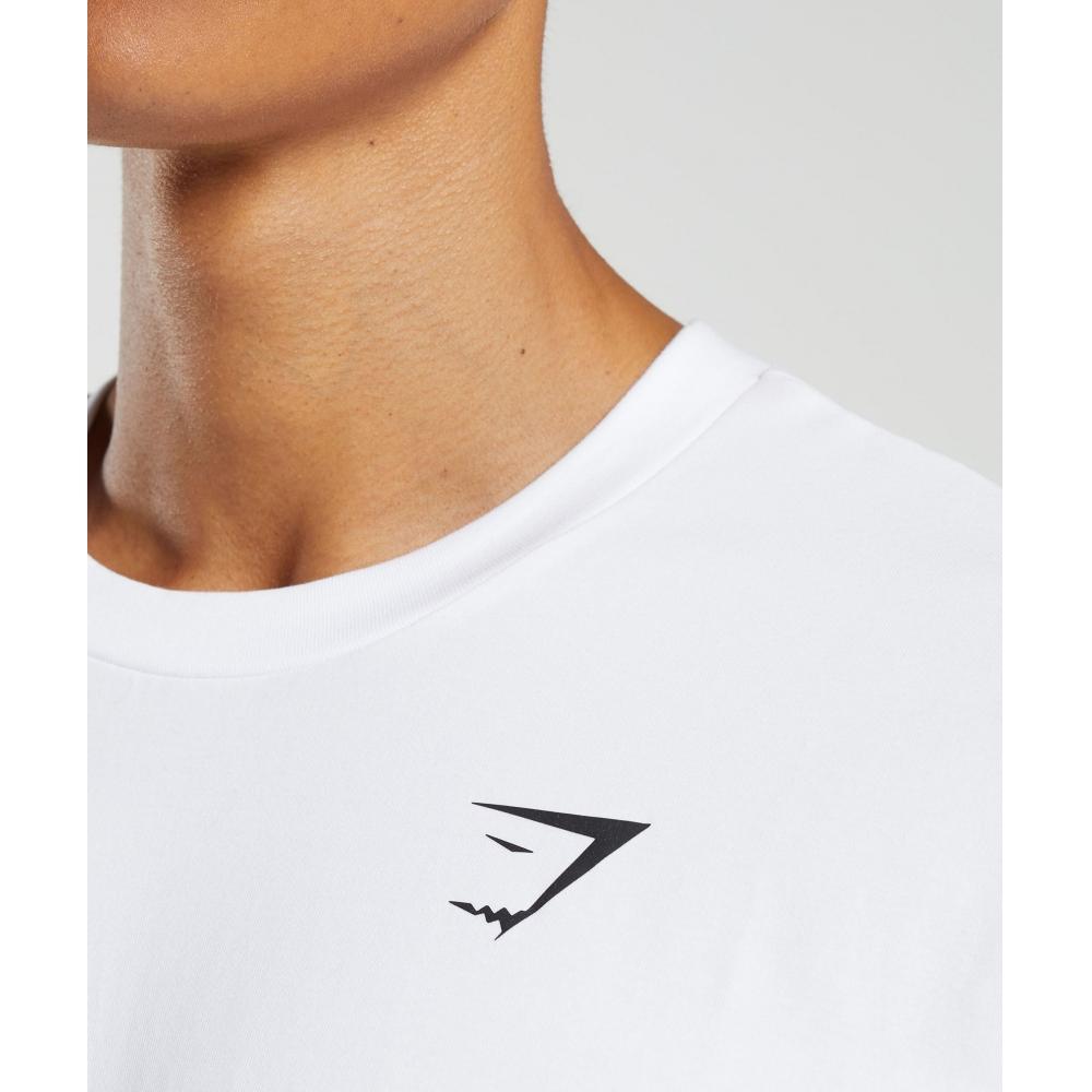 Gymshark EssenTial Oversized T shirT whiTe A1a3e Wbbm