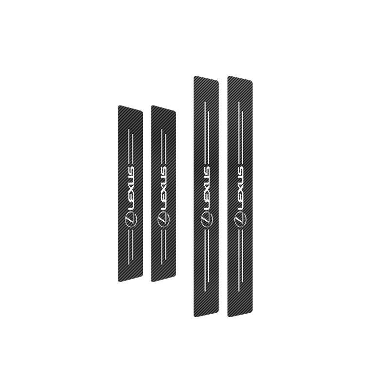 1/4/5 Pezzi Striscia Protettiva per Davanzale Porta Auto in Pelle Fibra di Carbonio Per Lexus F SPORT GX460 Ct200h IS250 ES 220D IS200 Fsport GS GX IS
