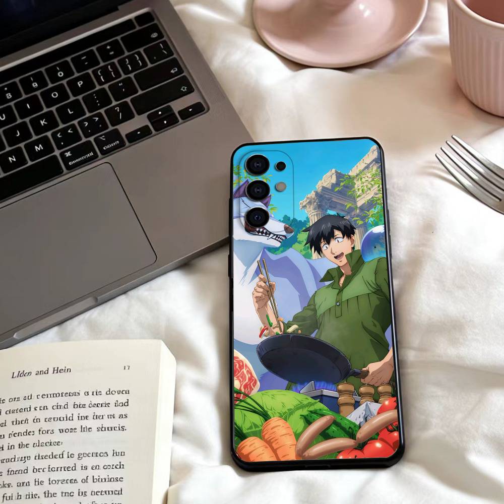 

C-Campfire Cooking in Another World with My Phone Case For Samsung S25,24,23,22,30,21,10,9,Ultra,Plus,Lite,4,5 G Soft Black Case Samsung S22plus5G