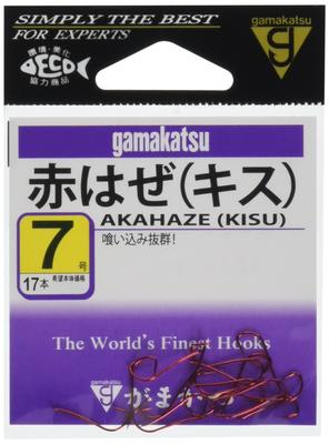 Gamakatsu Roter Gobi (Kisu) Haken, Größe 7 Angelhaken
