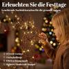 Illuminated Reindeer and Sleigh Set, 2-Piece Outdoor Christmas Decoration Made of Poly Rattan, with LEDs, 8 Modes, Timer