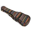 Ukulele Bag Ethnic Style 4‑String Guitar Double Shoulder Strap Case Built‑in Thicken Cotton