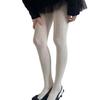 Women's Ribbed Cotton Tights with Flower Pattern High Elasticity Warmth Semi Opaque Pantyhose Slimming Leggings Hosiery
