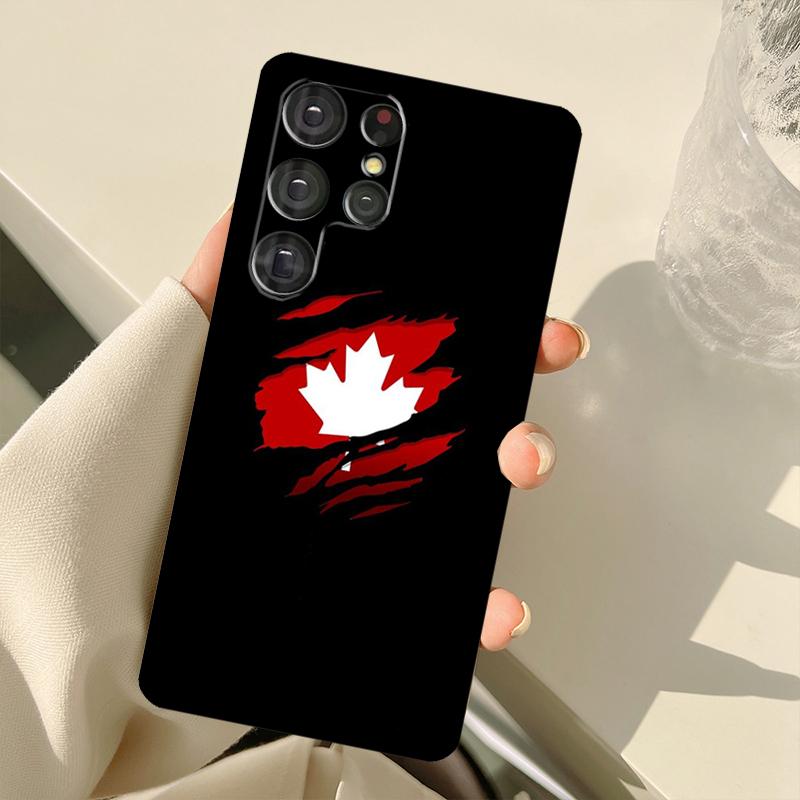 Canada Canadian Flag Case For Samsung Galaxy S23 S22 S21 Ultra Note 20 S8 S9 S10 Note 10 Plus S20 FE S21 FE Cover