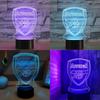 Arsenal Led 3d Night Light Illusion Lamp 16 Colour Change Decor Lamp Gifts Xmas