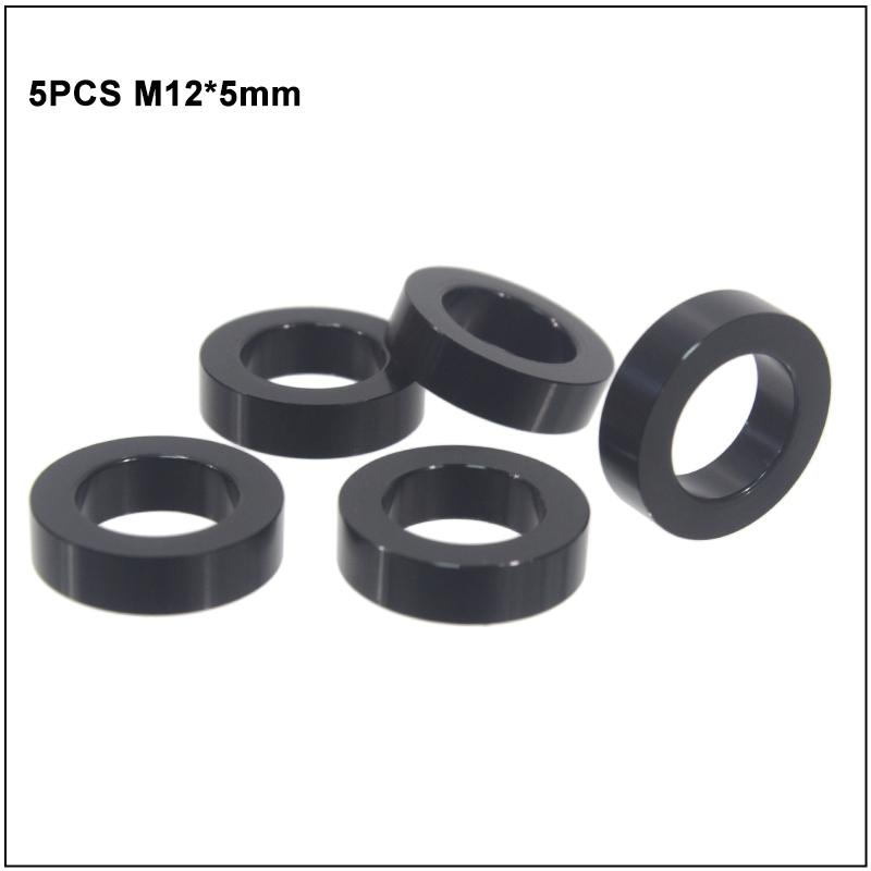 Bicycle Thru Axle Skewer Spacer M12x4mm/5mm/6mm/1.5mm/0.5mm MTB Fat Bike Shaft Skewer Washer Bike Hub Skewer Flat Spacer Washer