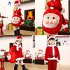 Kids Xmas Outfit Boys Girls Santa Claus Cosplay Costume Christmas Clothes