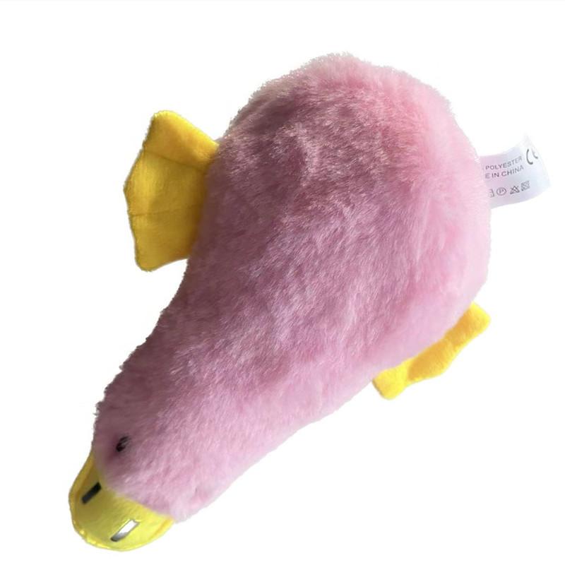Peluche Ornitorinco Blu Giocattolo per Cani, Giocattolo Morbido Squeaky da Masticare per Cani Piccoli e Medi, Gioco Interattivo Regalo per Animali Domestici