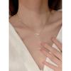 Women Fashion Luxury Zircon Inlaid Heart Pendant Clavicle Chain Necklace